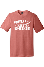Probably Late for Something | District Perfect Tri Tee