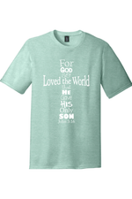 John 3_16 Cross | District Perfect Tri Tee