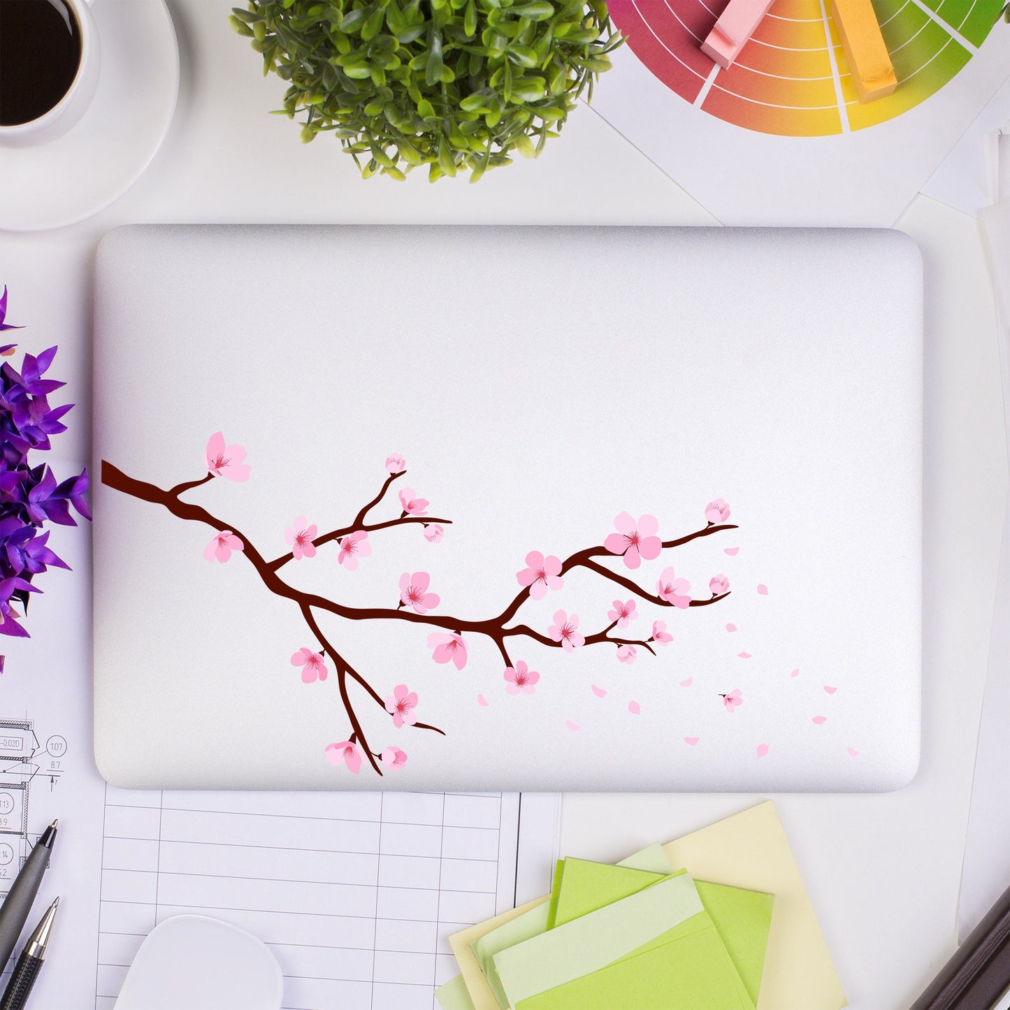 Cherry Blossom - Printed Laptop and Tablet Decal | Sticker