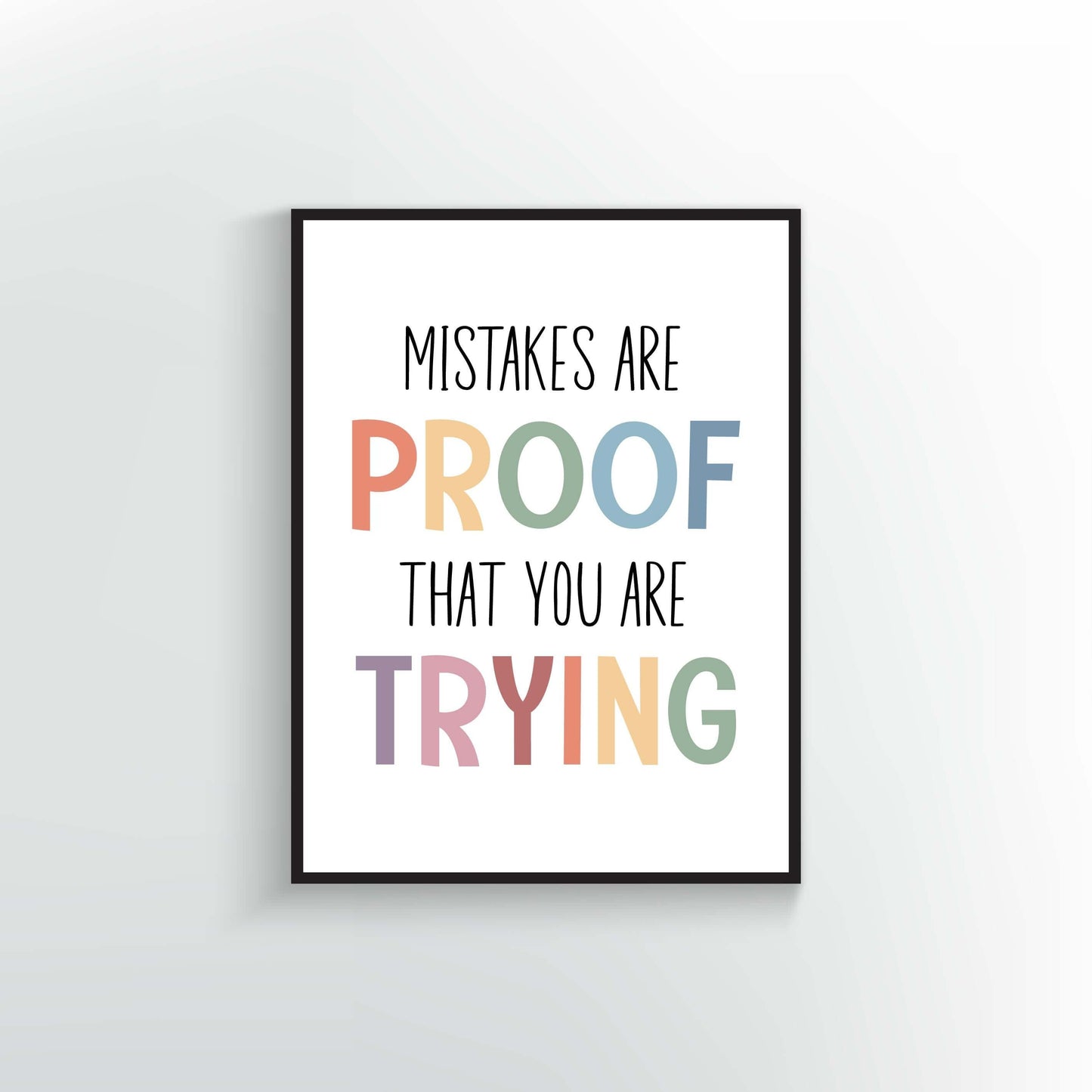 Mistakes are Proof that you are Trying