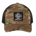 Wow That's a Terrible Idead | Men's Trucker Cap | Mesh Hat | Sarcastic Hat | Unisex | Funny Hat