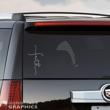 Faith Cross Car Decal | SUV Christian Sticker | Cross sticker