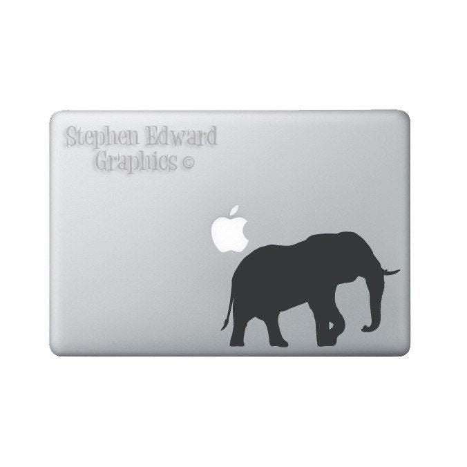 Elephant Laptop Decal - Elephant Macbook Decal - Laptop Sticker