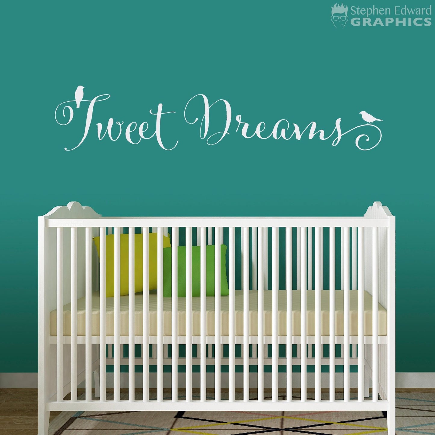 Tweet Dreams Decal - Dream Wall Art - Nursery Decor - Bird Sticker