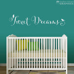 Tweet Dreams Decal - Dream Wall Art - Nursery Decor - Bird Sticker