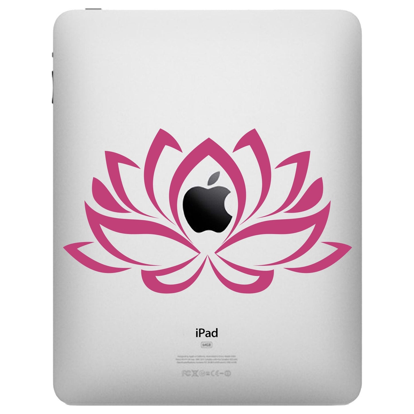 Lotus Flower iPad Decal - Flower Decal - Lotus Tablet Sticker