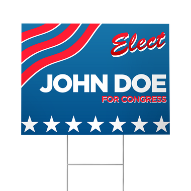 18 x 24 Printed Coroplast Yard Signs (10 Pack)
