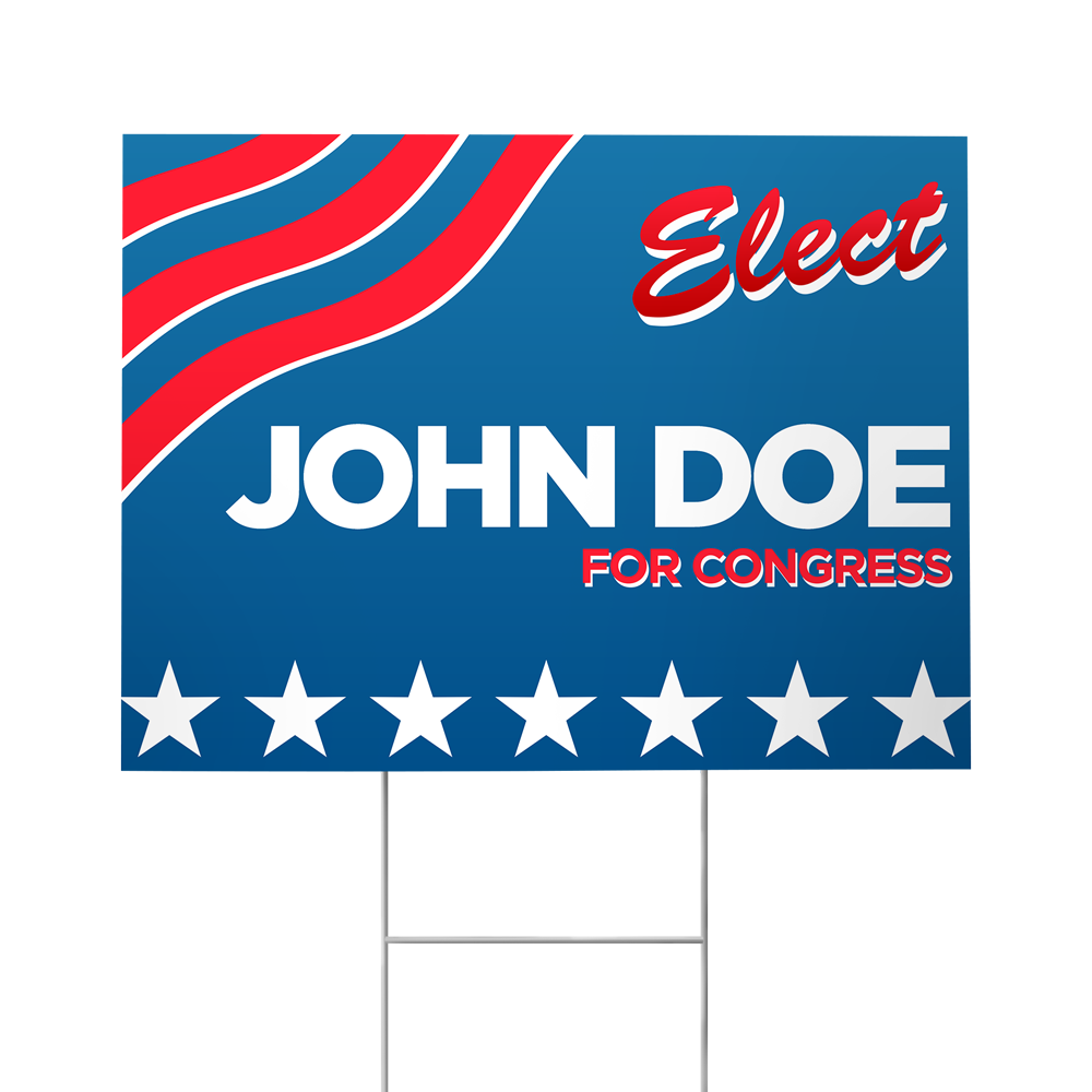 18 x 24 Printed Coroplast Yard Signs (10 Pack)