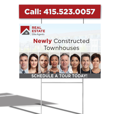 36 x 48 Printed Coroplast Yard Signs (2 Pack)