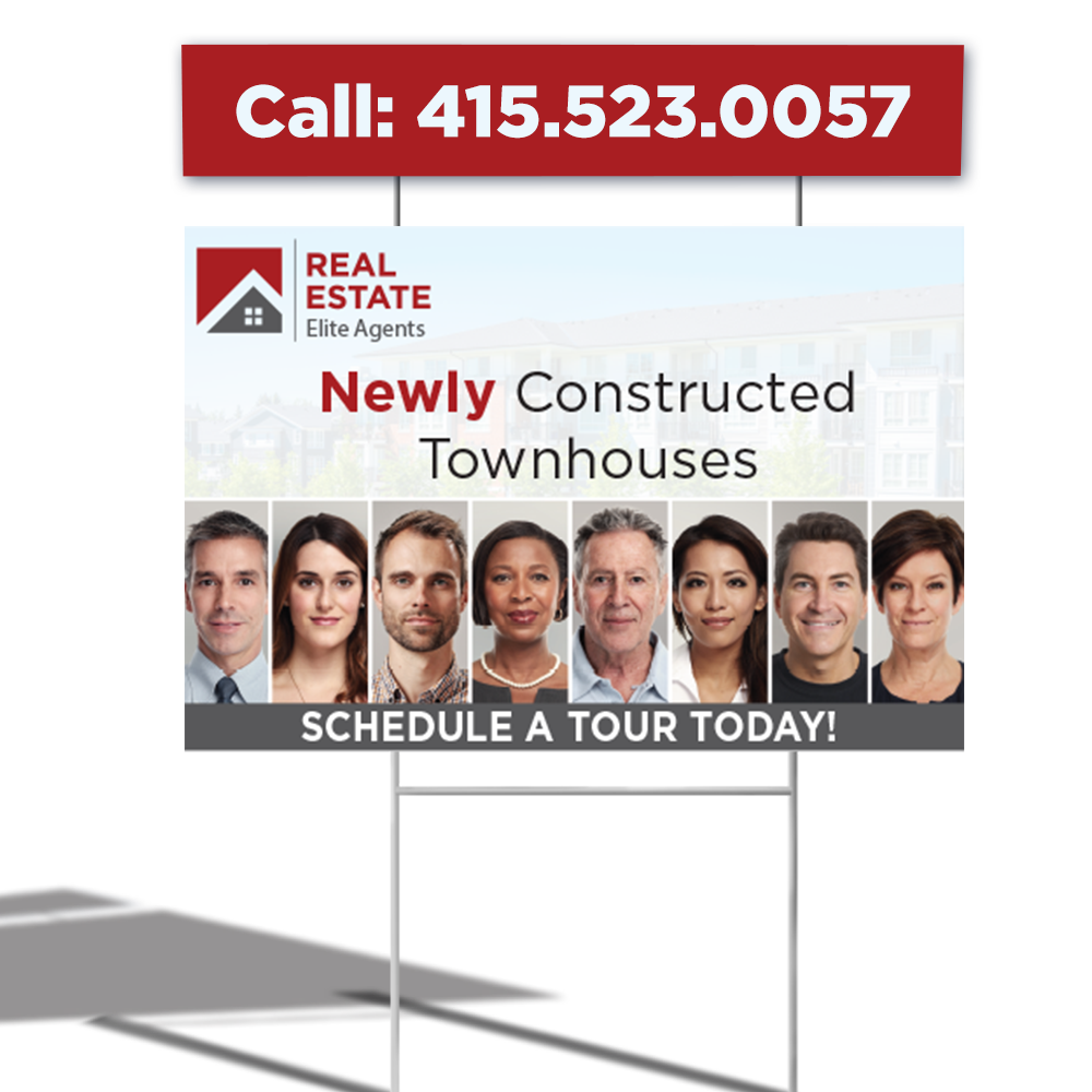 36 x 48 Printed Coroplast Yard Signs (2 Pack)