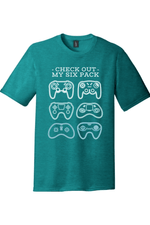 Check Out My Six Pack Video Game Version | District Perfect Tri Tee