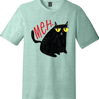 Meh Cat | District Perfect Tri Tee