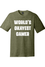 Worlds Okayest Gamer | District Perfect Tri Tee
