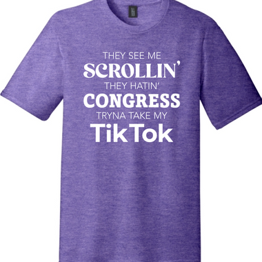 They See Me Scrollin | District Perfect Tri Tee