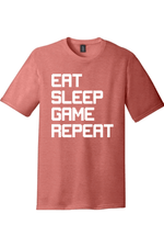 Eat Sleep Game Repeat | District Perfect Tri Tee