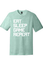Eat Sleep Game Repeat | District Perfect Tri Tee