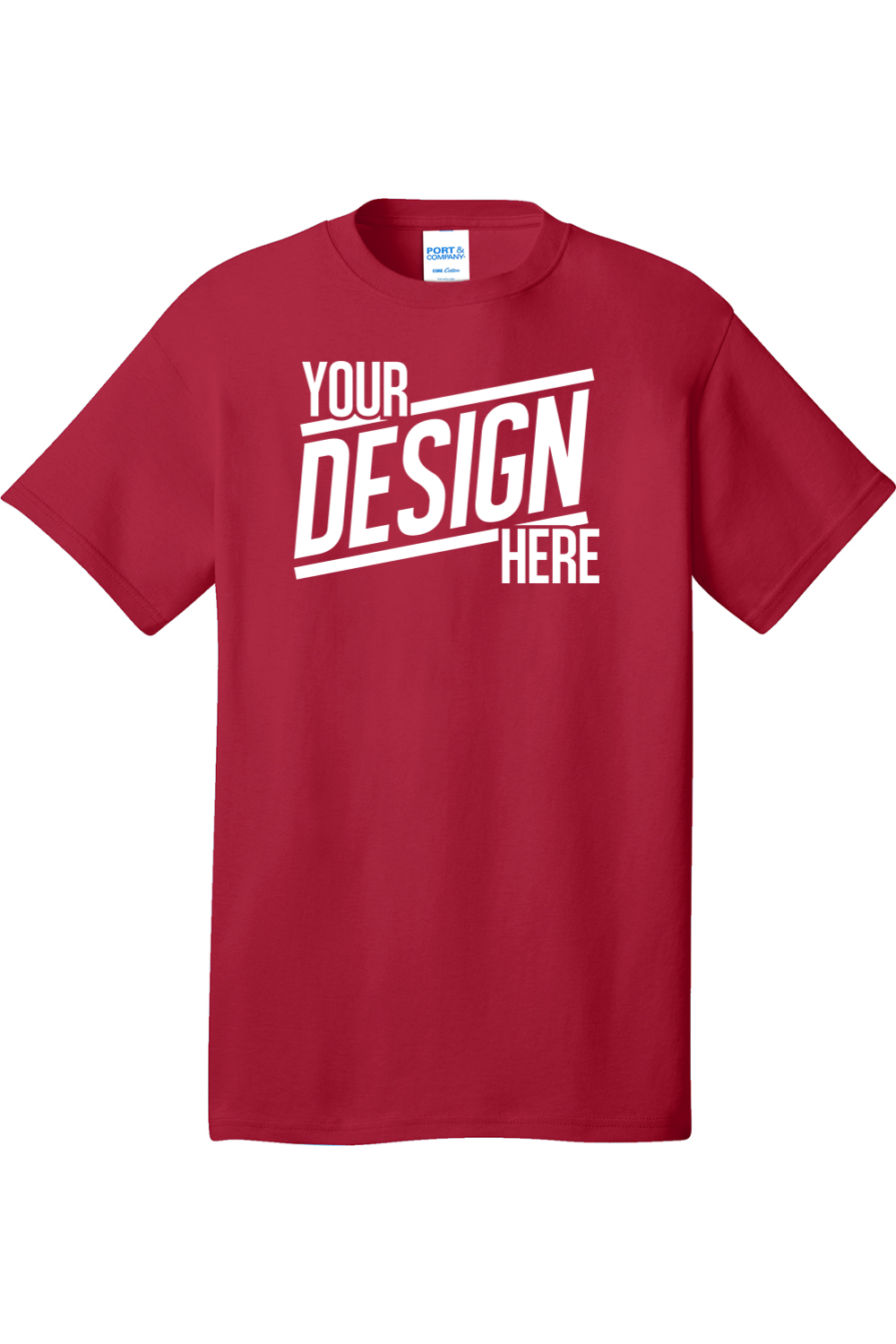 Your Design Here | Port & Company Tall Core Cotton Tee