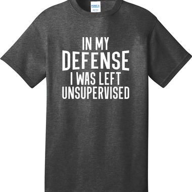 In My Defense I Was Left Unsupervised | Mens Big & Tall T-Shirt