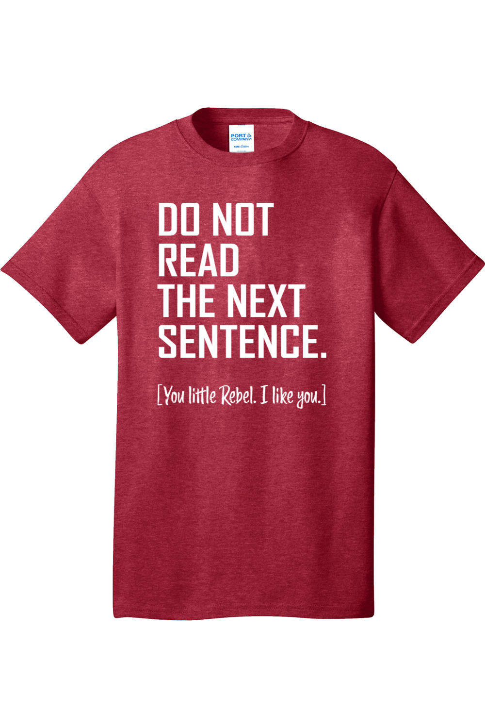 Do Not Read The Next Sentence | Mens Big & Tall T-Shirt