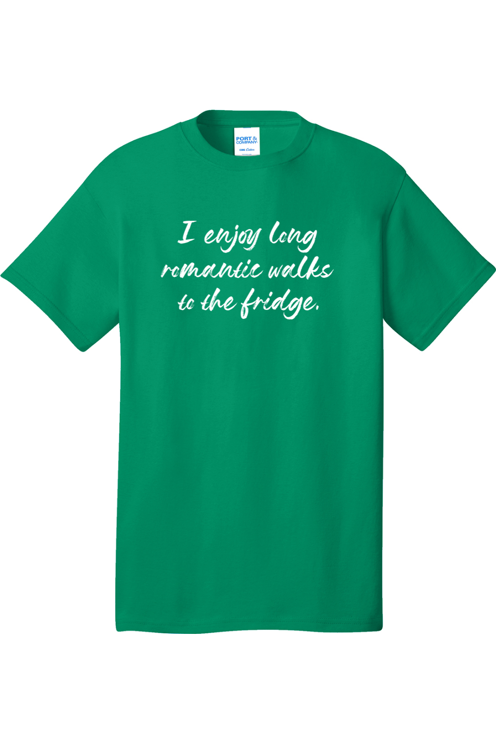 I Enjoy Long Romantic Walks to the Fridge | Mens Big & Tall T-Shirt
