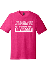 Not Working Here Anymore | District Perfect Tri Tee