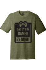 Dad my Day Gamer by Night | District Perfect Tri Tee