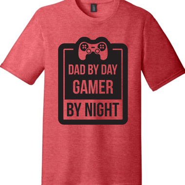 Dad my Day Gamer by Night | District Perfect Tri Tee