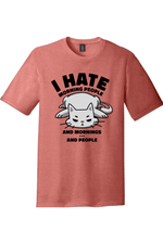 I Hate Morning People and Mornings and People Cat Shirt | District Perfect Tri Tee