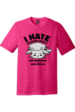I Hate Morning People and Mornings and People Cat Shirt | District Perfect Tri Tee