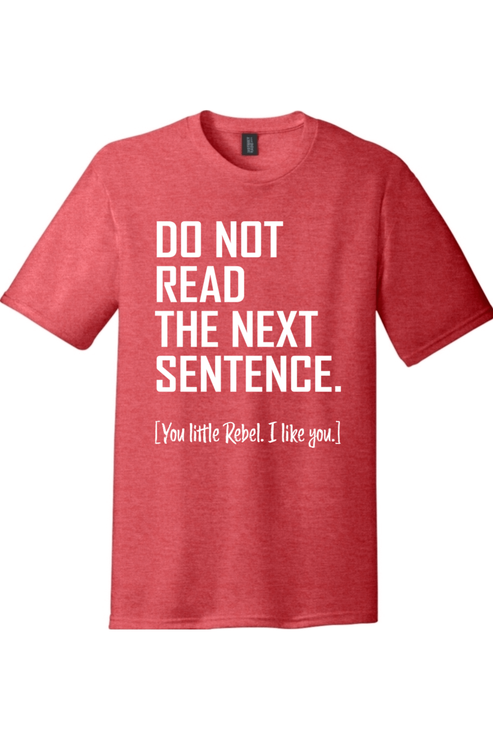 Do Not Read The Next Sentence | Funny T-Shirts for Men and Ladies