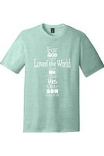 John 3_16 Cross | District Perfect Tri Tee