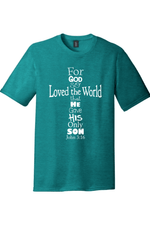 John 3_16 Cross | District Perfect Tri Tee