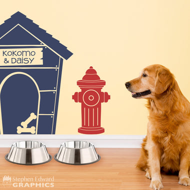 Fire Hydrant Decal - Dog Wall Decor - Pet Gift