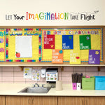 Let Your Imagination Take Flight Decal. Rainbow colors.