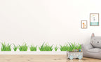 Multicolored Grass Decal Set | Set of 7 Grass Patches | Children Bedroom Decor