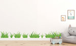Multicolored Grass Decal Set | Set of 7 Grass Patches | Children Bedroom Decor