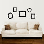 Picture Frame Decals. Set of 5. Baroque Style Wall Decor.