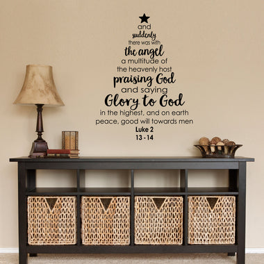 Christmas Tree Bible Wall Decal | Wall Sticker