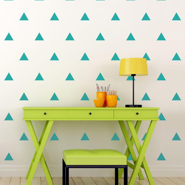 Triangle Pattern Wall Decal Set.