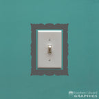 Light Switch Decal - Lightswitch Picture Frame Decal - Light Switch Cover decor