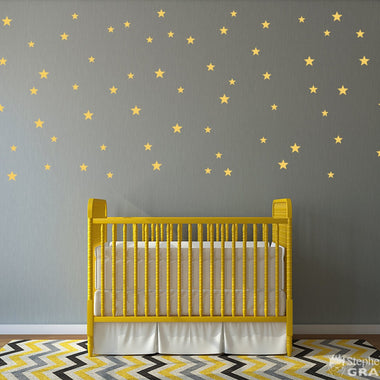 Stars Decal set. Twinkle stars wall decals.