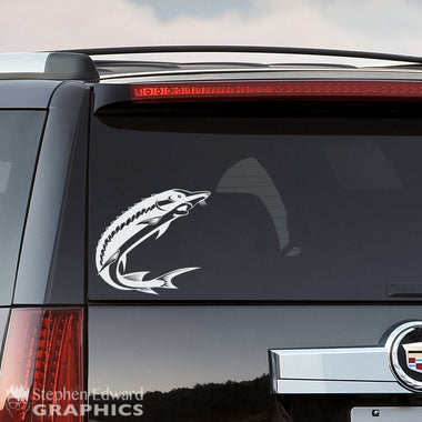 Sturgeon Fish Car Decal - Sturgeon decal for your Car, SUV or Truck