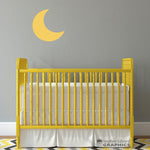 Moon Wall Decal - Nursery Decor - Bedroom Wall Sticker