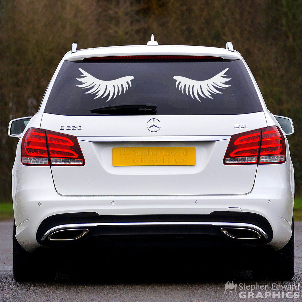 Eyelashes Car Decal | Girl Car Sticker | Truck or SUV Vinyl
