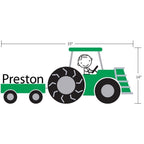 Tractor Wall Decal - Personalized Name Farm Decal - Farmer Decor - Children Wall Decals