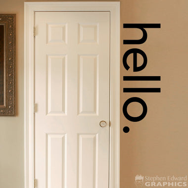 hello. Wall Decal