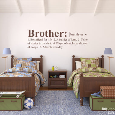 Brother Definition Wall Decal | Wall Sticker