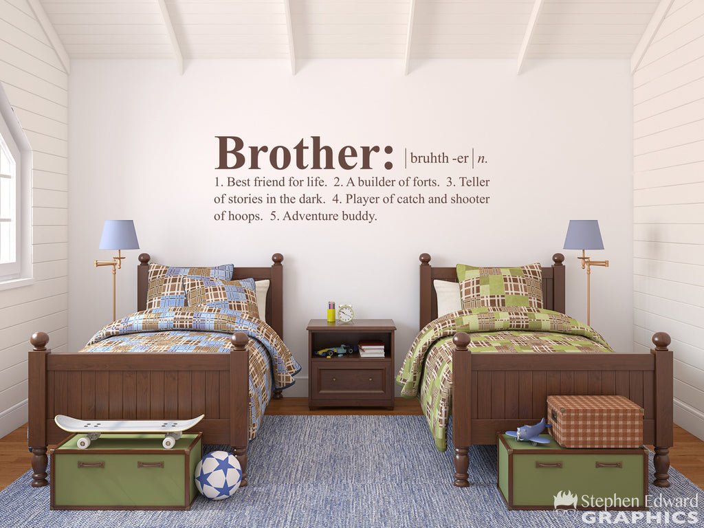 Brother Definition Wall Decal | Wall Sticker