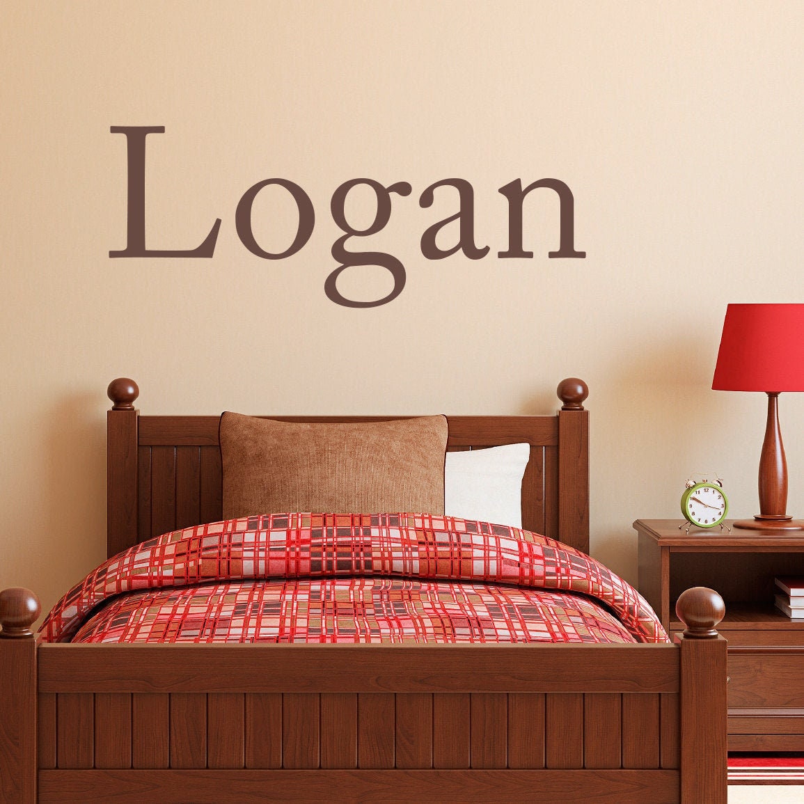 Custom Name Decal | Boy Name Vinyl | Personalized Name Wall Art | Ver. 2