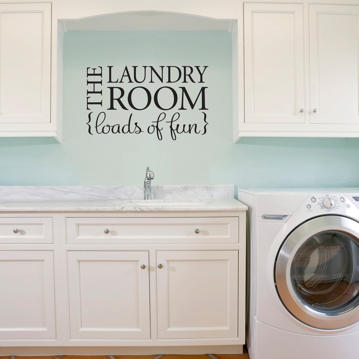 Laundry Room Decal | The Laundry Room loads of fun Wall Vinyl | Quote Wall Decor